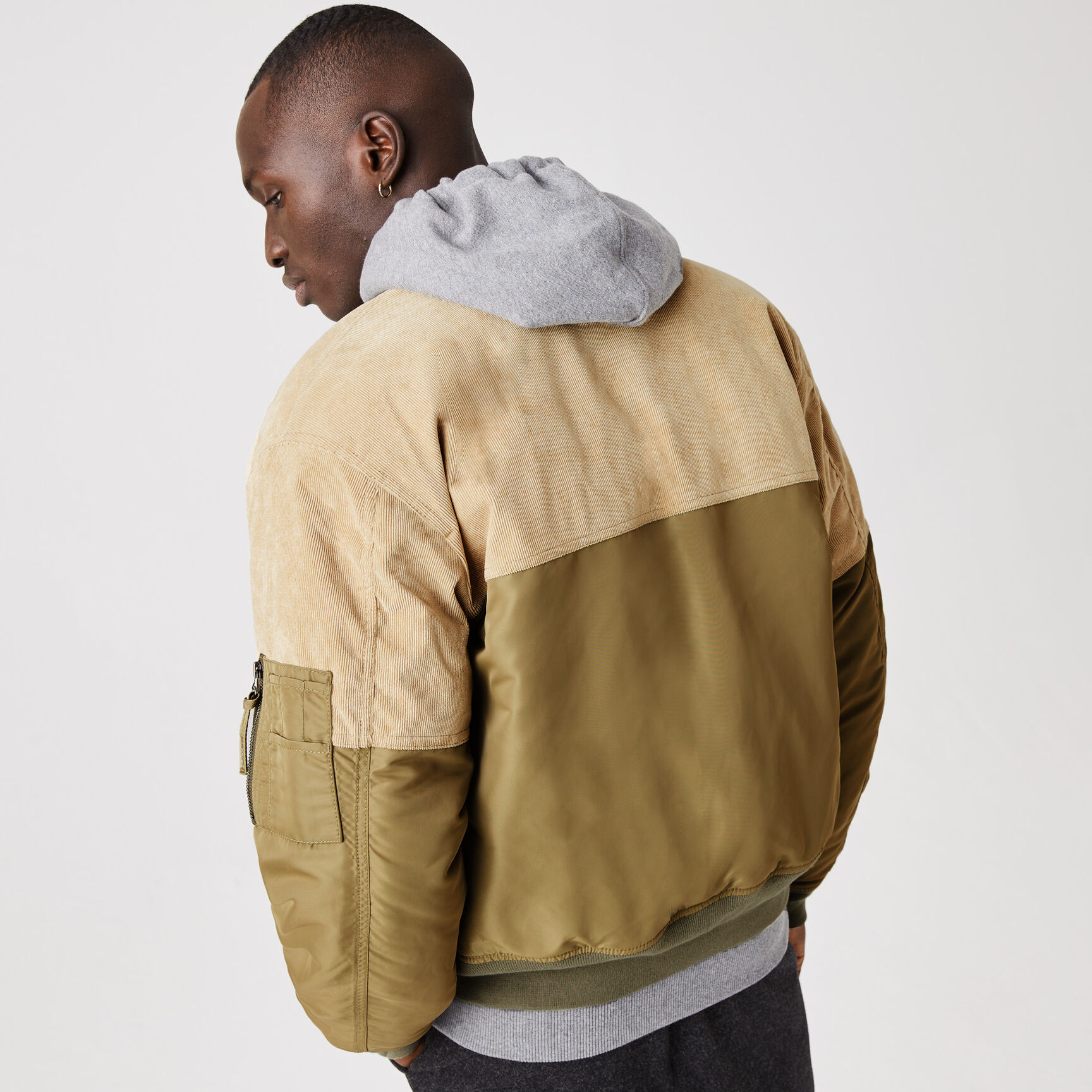 جاكيت منتفخ مبطن بسحّاب للرجال