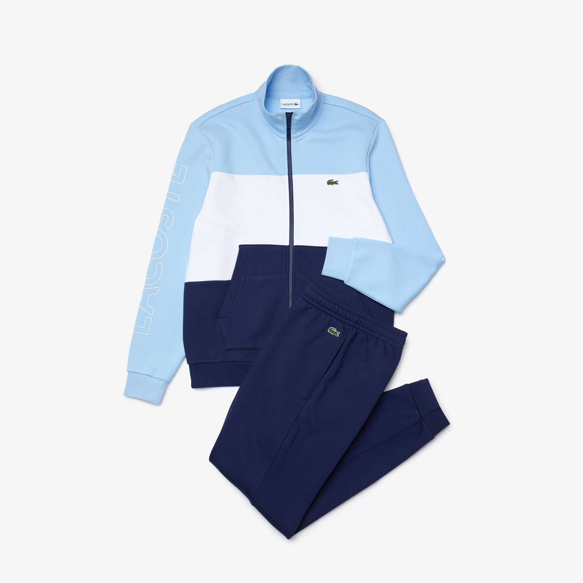 Buy Men s Printed Colorblock Fleece Tracksuit Lacoste QA