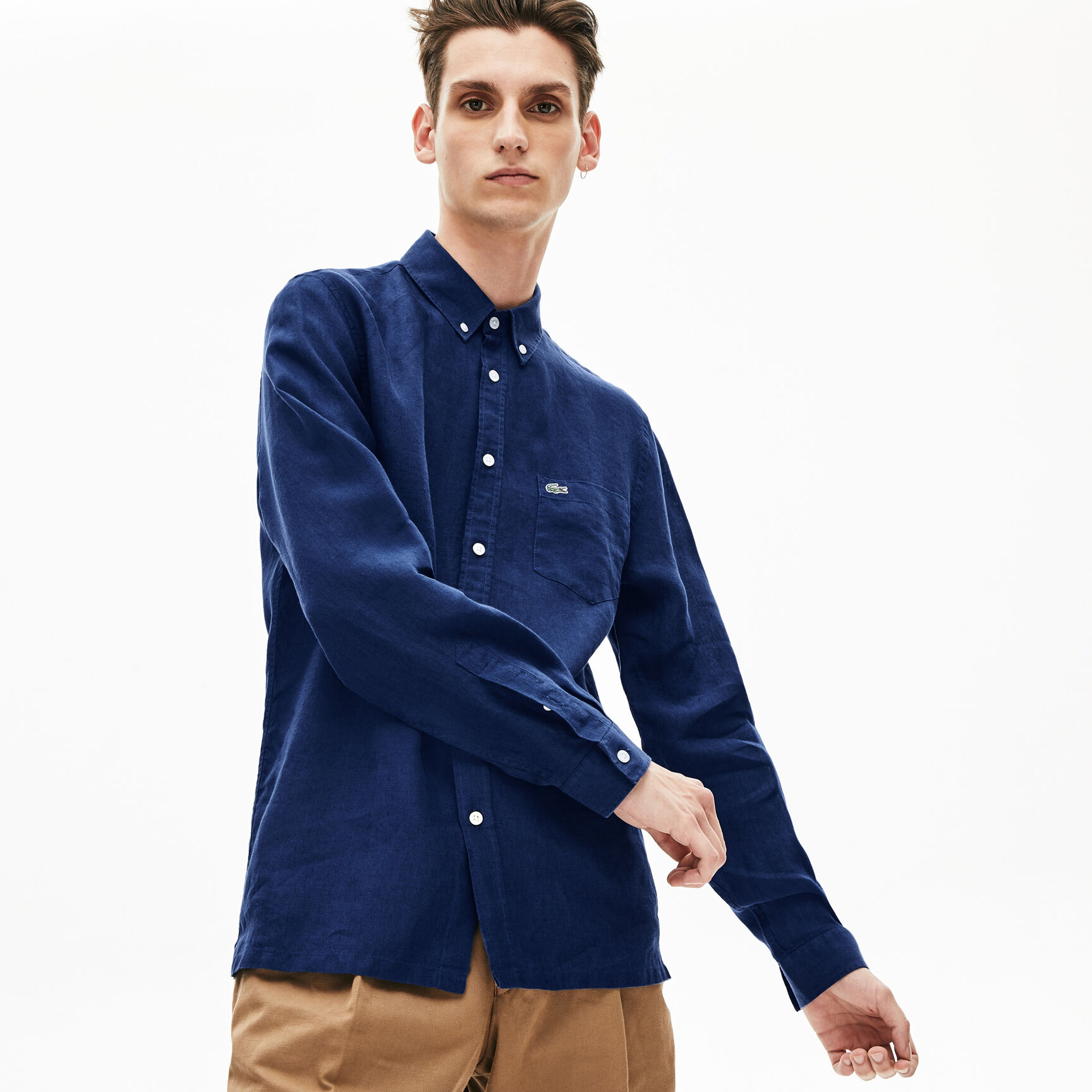 Men's Regular Fit Linen Shirt