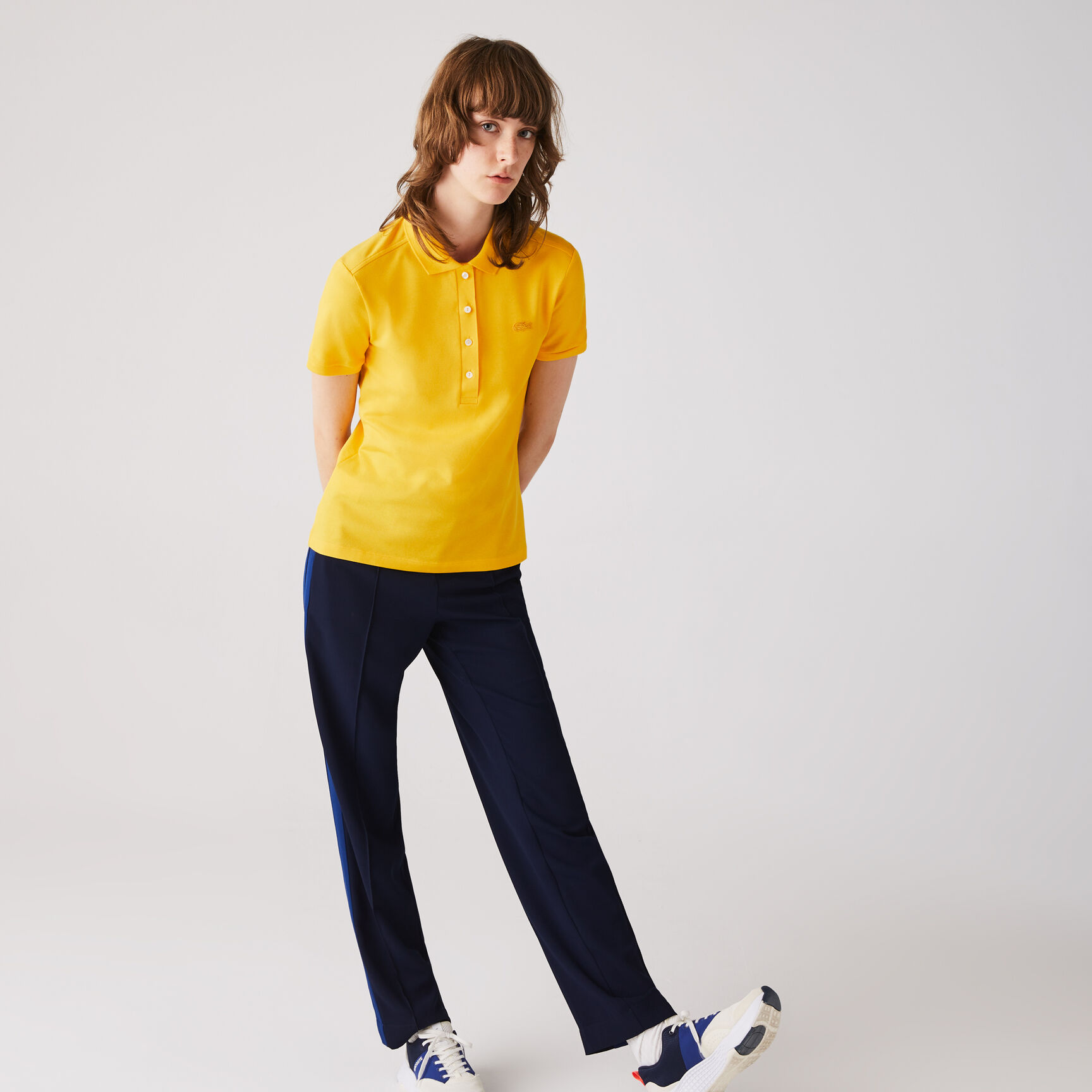 L.12.D Slim Fit Stretch Petit Pique Polo Shirt