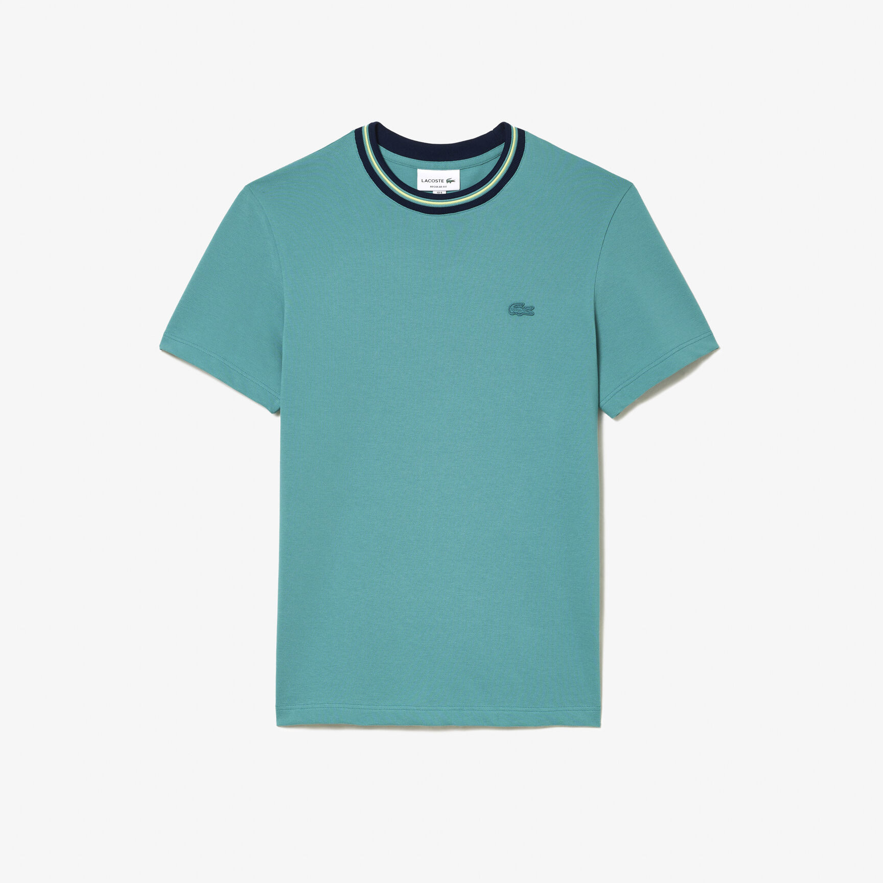Stripe Collar Stretch Pique T-shirt Stripe Collar Stretch Pique T-shirt