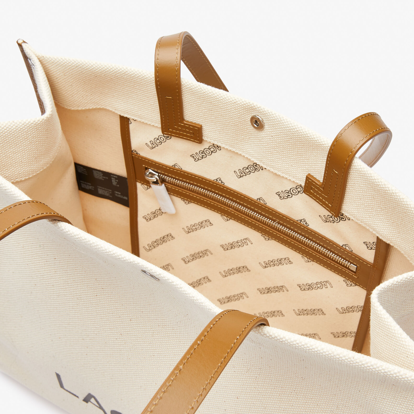 Women's Héritage Canvas Branded Cotton Canvas Square Shopping Bag Women's Héritage Canvas Branded Cotton Canvas Square Shopping Bag