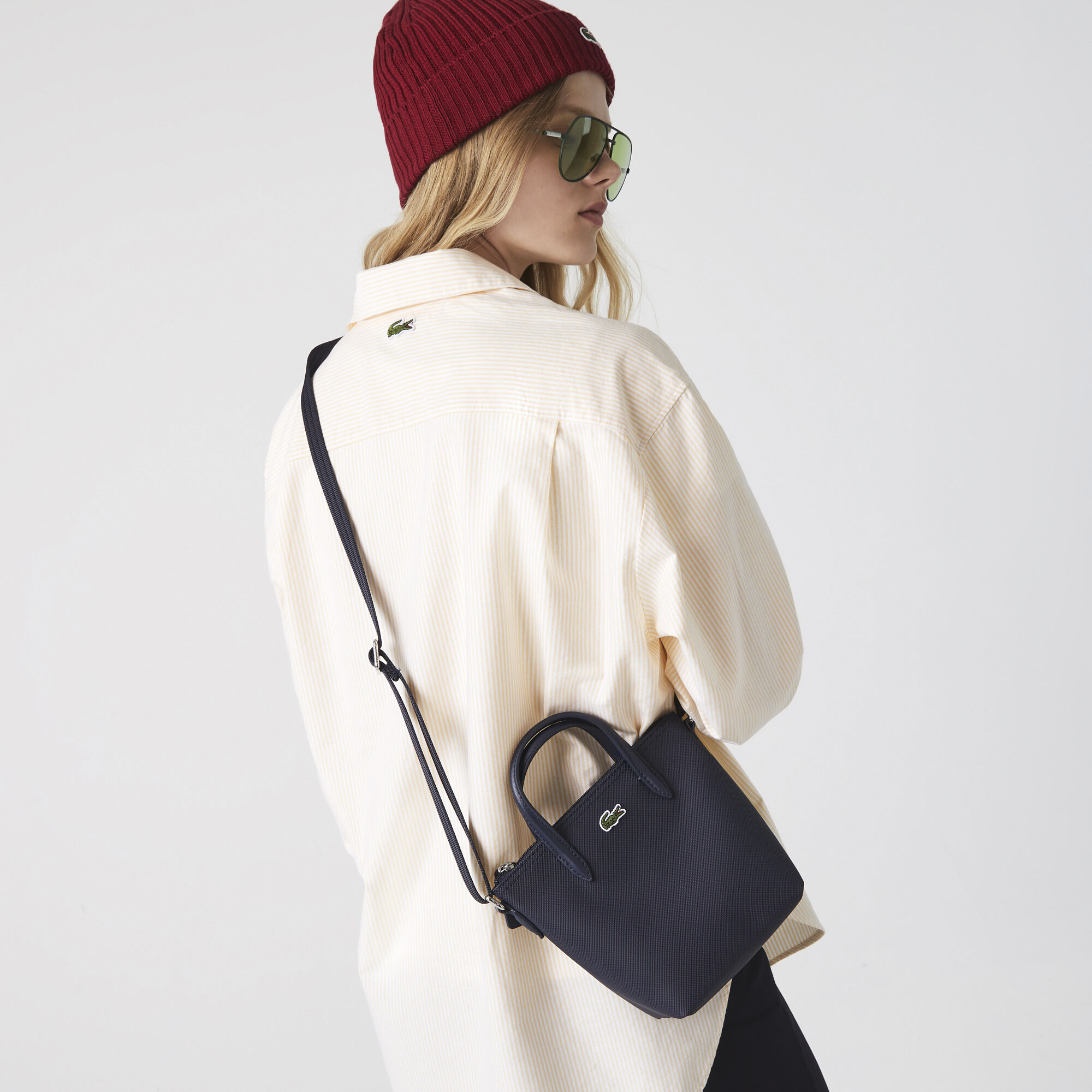 Lacoste concept petit piqué zip outlet tote