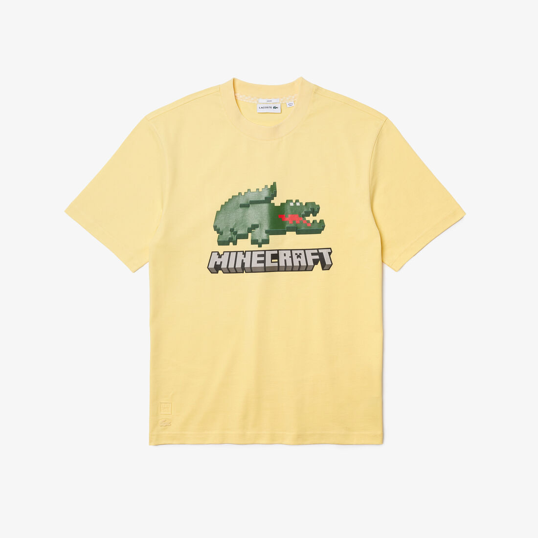 تيشيرت مطبوع قطن عضوي للجنسين مجموعة Lacoste x Minecraft تيشيرت مطبوع قطن عضوي للجنسين مجموعة Lacoste x Minecraft