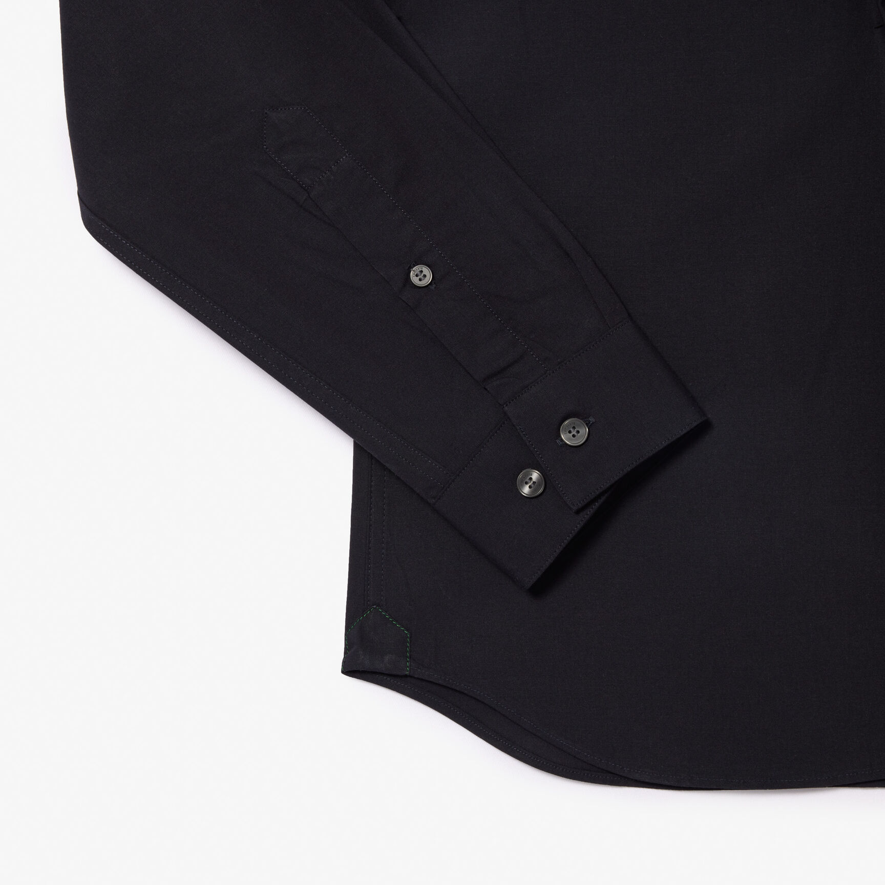 قميص بوبلين قطني مطاطي بقصة ضيقة