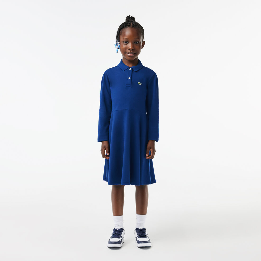 Girls' Lacoste Polo Collar Pique Dress