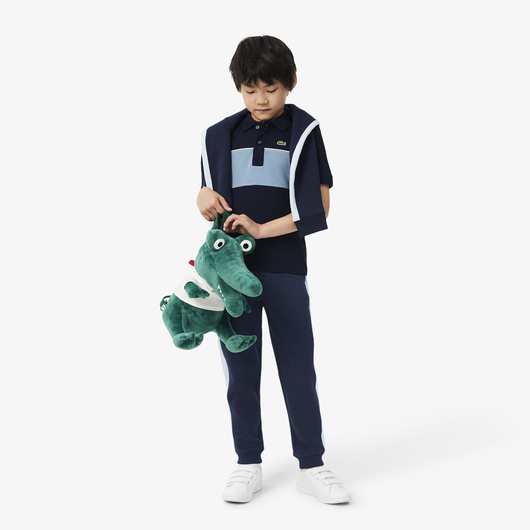 lacoste colour block sweatpants