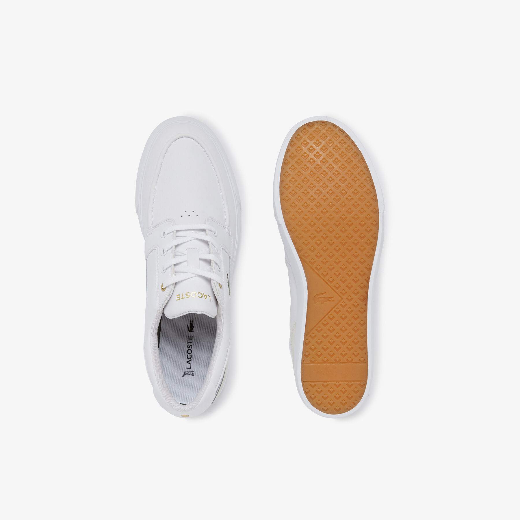lacoste men s bayliss deck leather and synthetic boat shoes