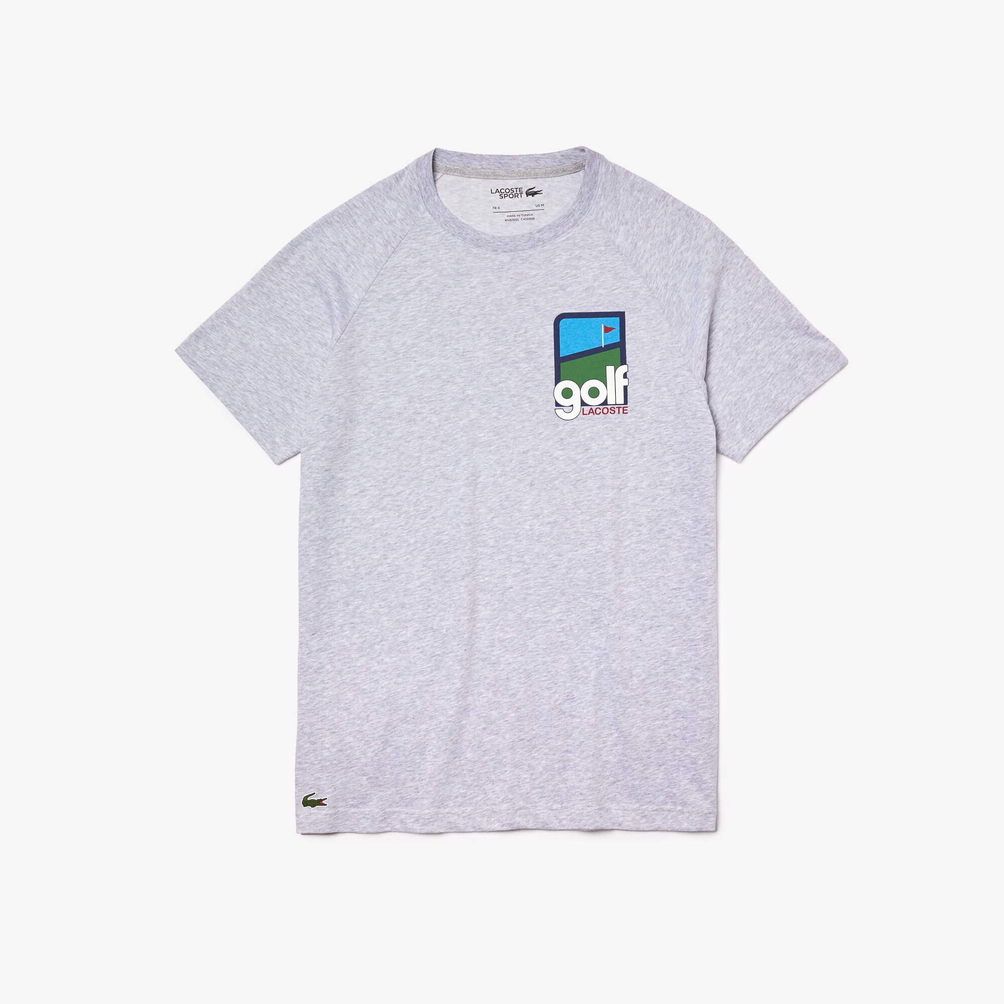 تي شيرت مسامي قطني للجولف للرجال مع تصميم ثلاثي الأبعاد مجموعة Lacoste SPORT تي شيرت مسامي قطني للجولف للرجال مع تصميم ثلاثي الأبعاد مجموعة Lacoste SPORT