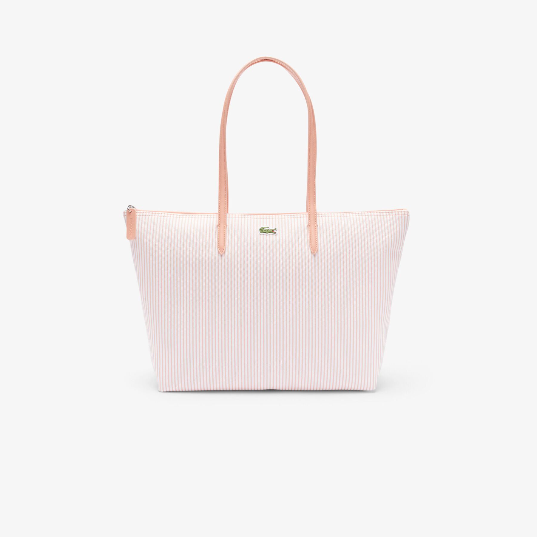 lacoste large striped l 12 12 concept tote