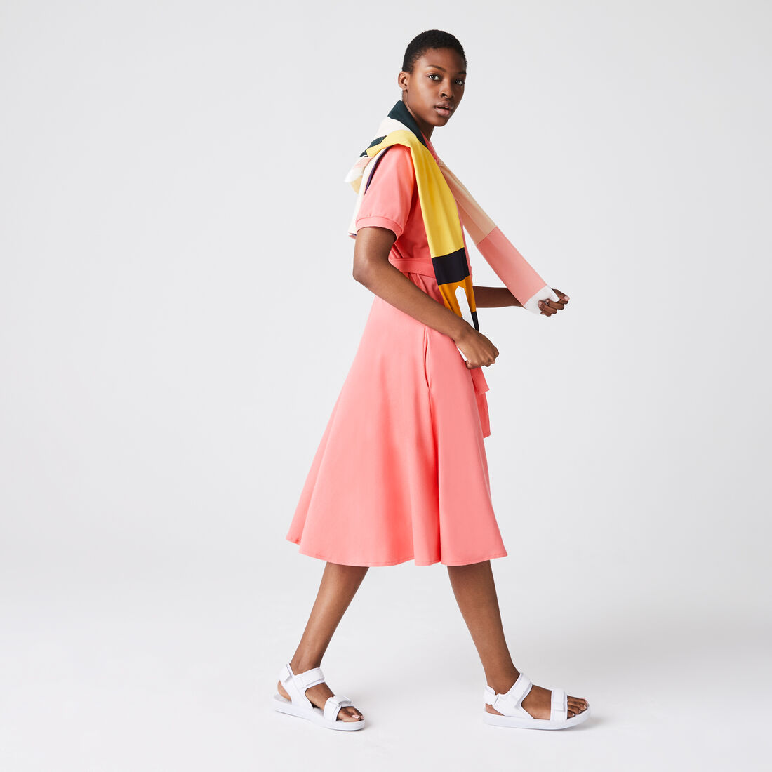 Women's Cotton Piqué Belted Polo Dress Women's Cotton Piqué Belted Polo Dress