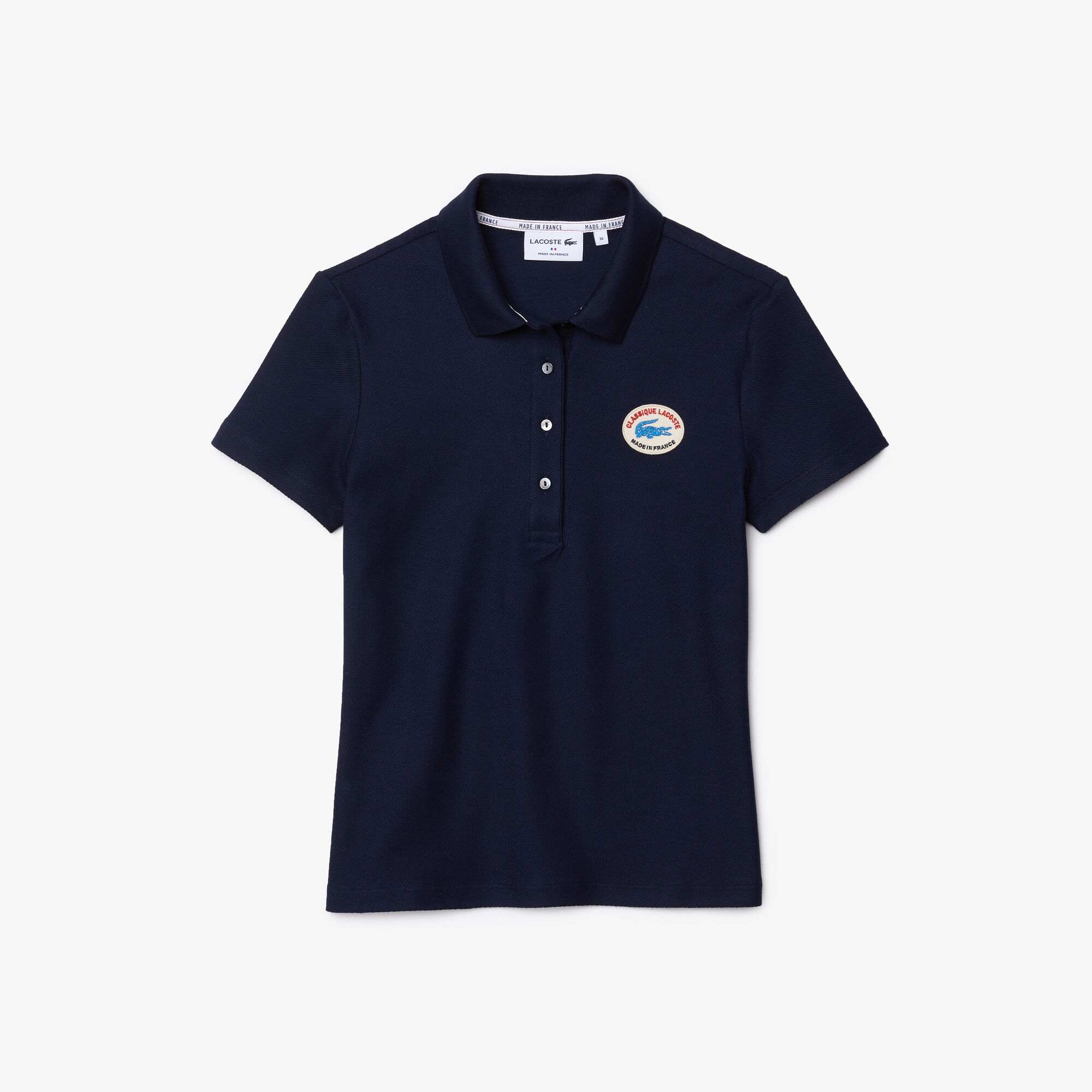 Women’s Lacoste Made In France Slim Fit Organic Cotton Piqué Polo Women’s Lacoste Made In France Slim Fit Organic Cotton Piqué Polo