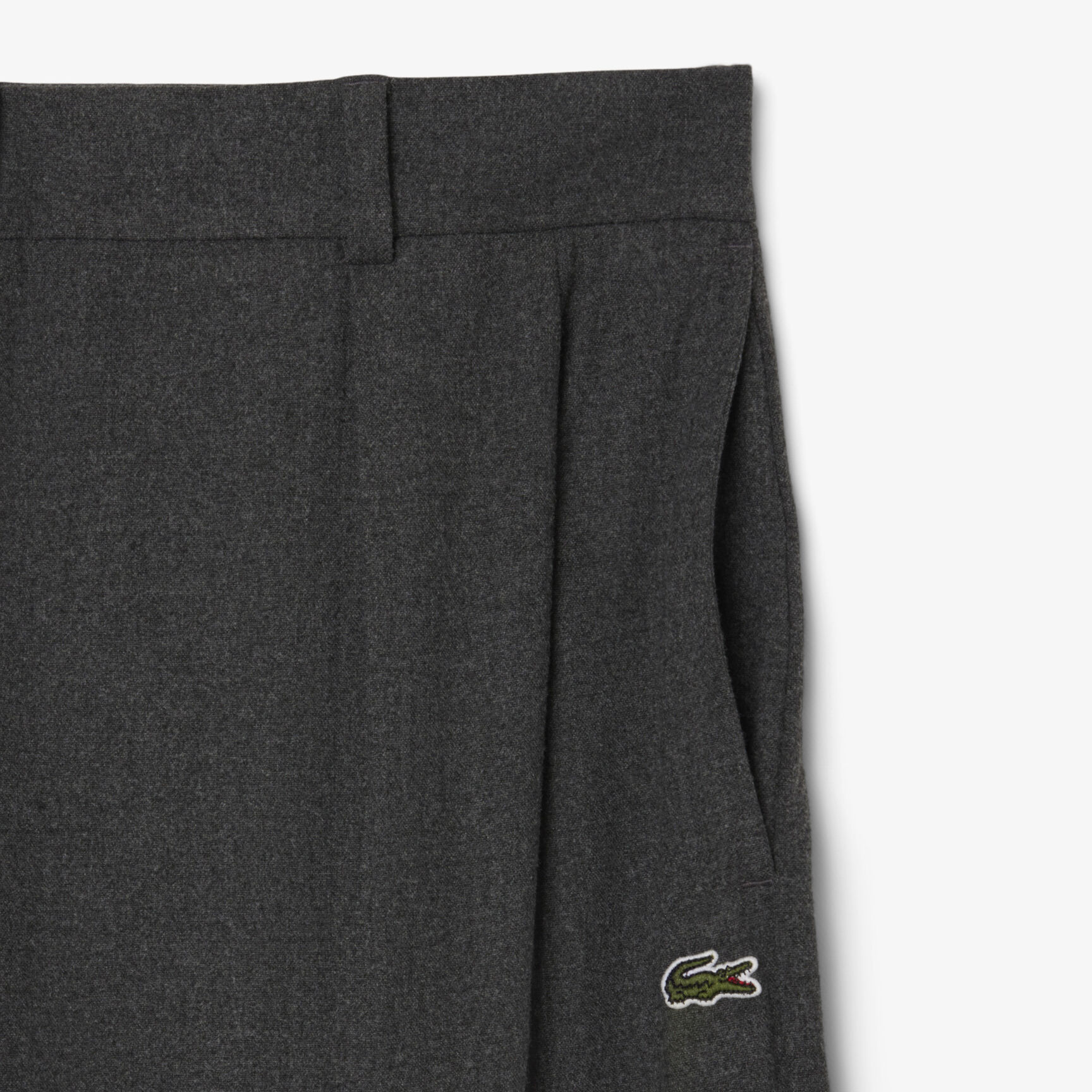 Oversized Pleated Flannel Pants