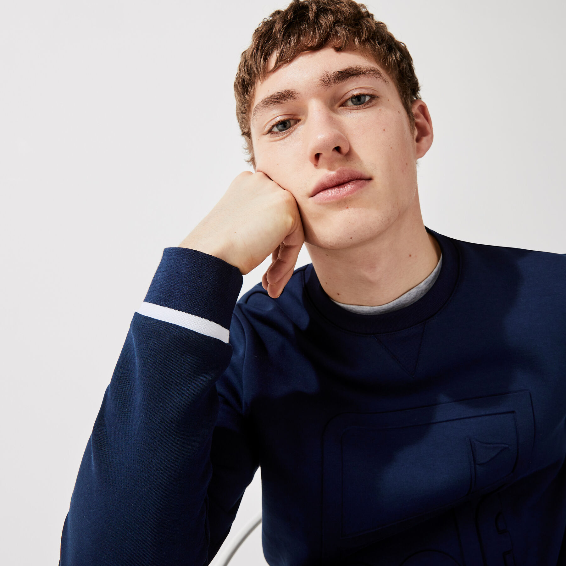 Men’s Lacoste SPORT Crew Neck Graphic Print Golf Sweatshirt men s lacoste sport crew neck graphic print golf sweatshirt