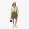 lacoste oversized cotton zip front shirt dress