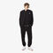 lacoste pearl rib knit badge accent sweater