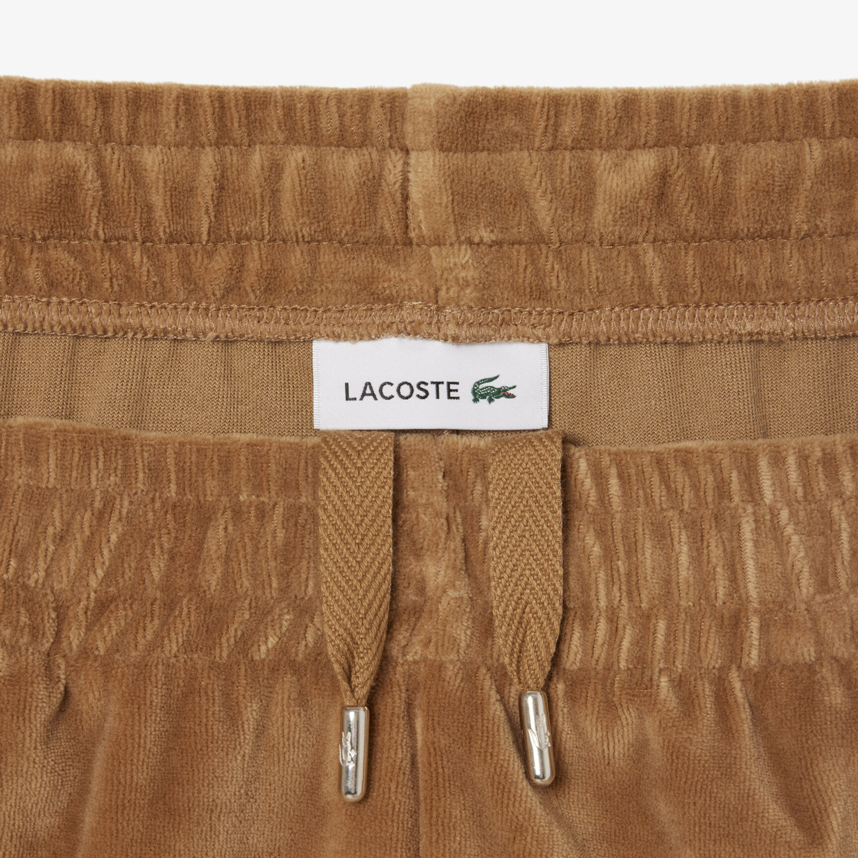 بنطال رياضي مخملي مزين بتفاصيل بارزة