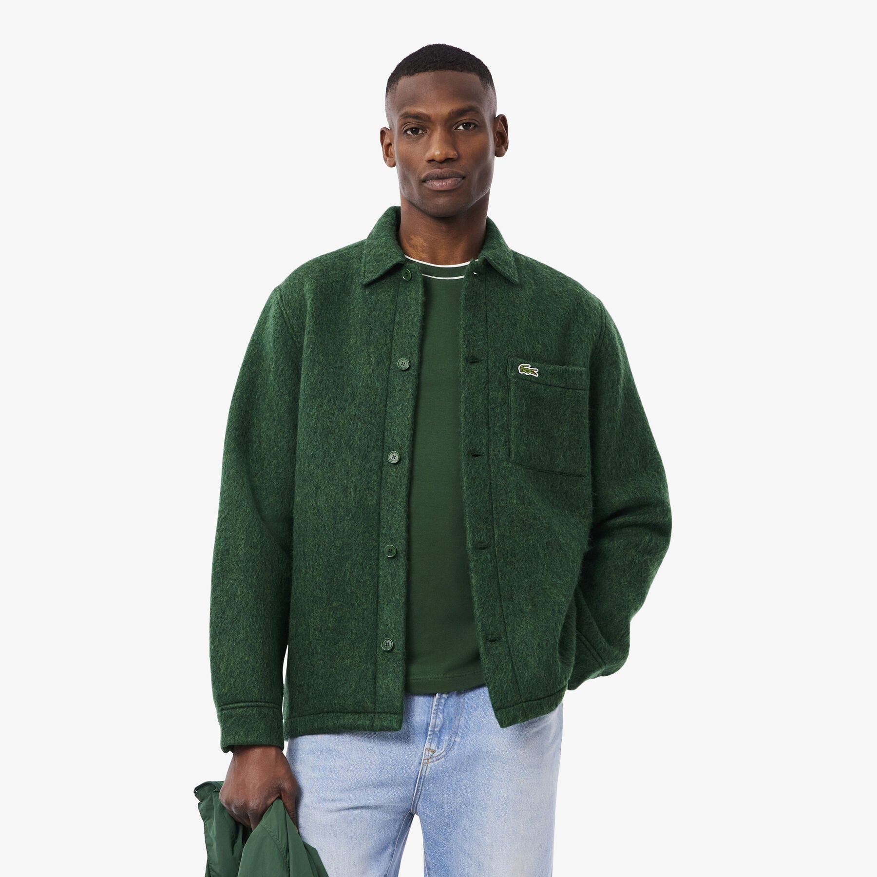 Wool Blend Felt Overshirt Wool Blend Felt Overshirt