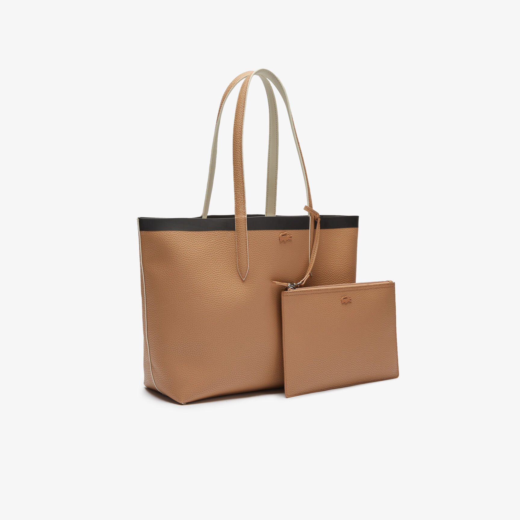 Women's Anna Reversible Contrast Band Coated Canvas Tote Bag Women's Anna Reversible Contrast Band Coated Canvas Tote Bag