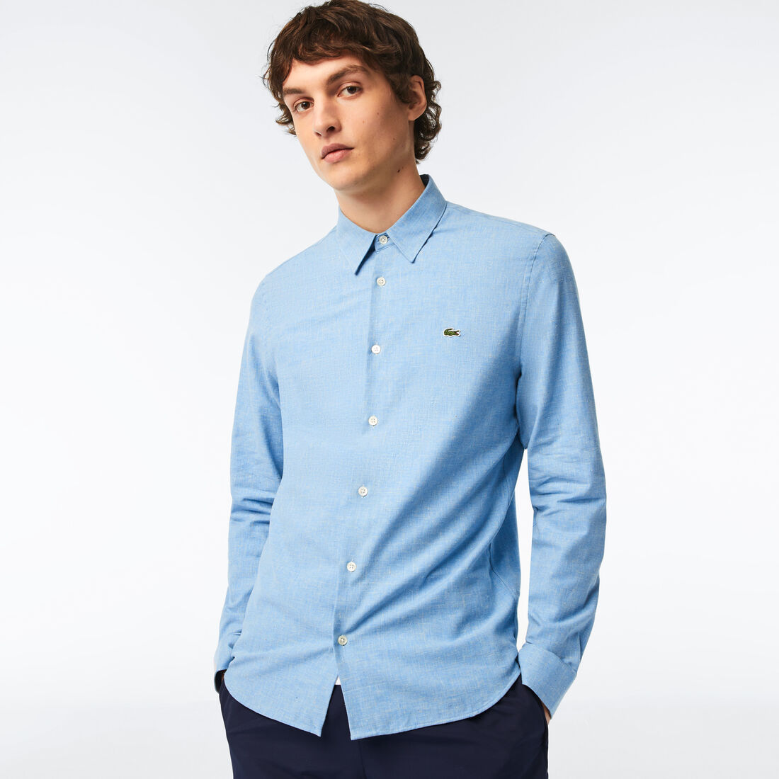 Men's Slim fit Cotton Chambray Shirt