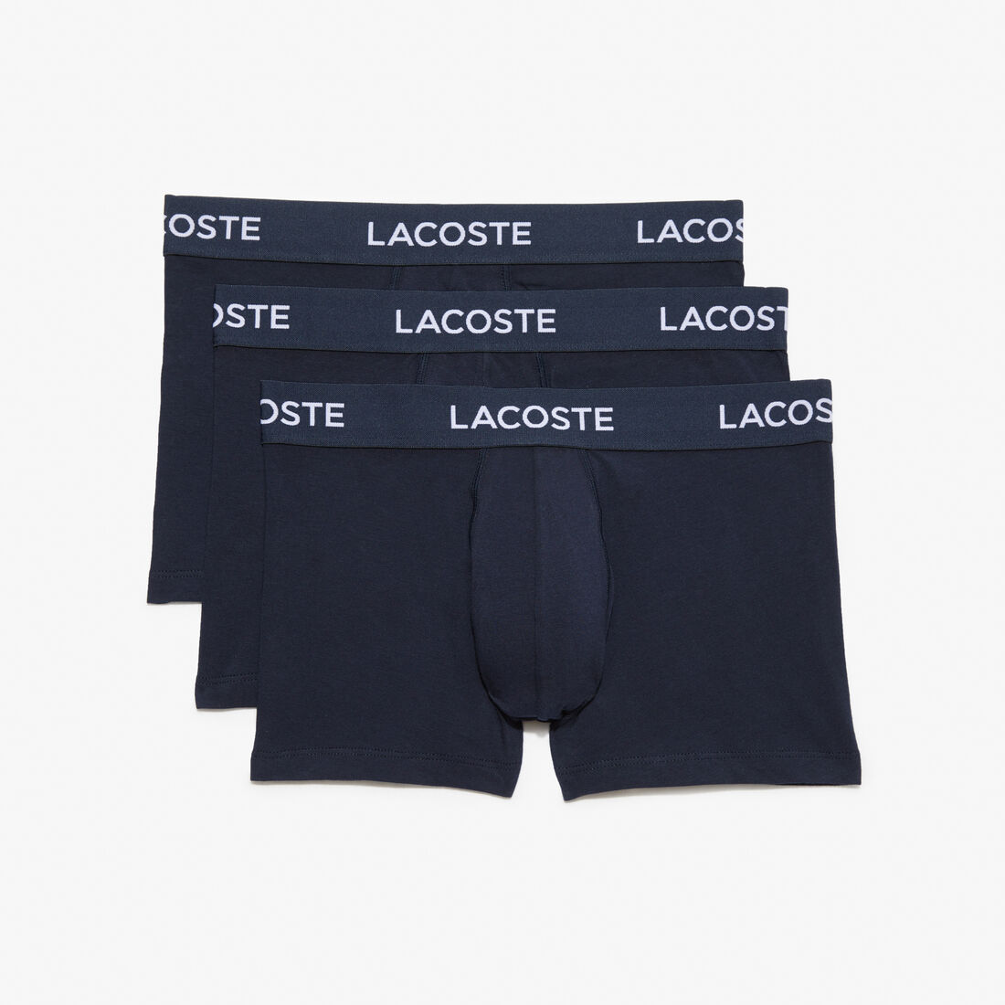 Men's 3-Pack Lacoste Logo Waist Trunks Men's 3-Pack Lacoste Logo Waist Trunks