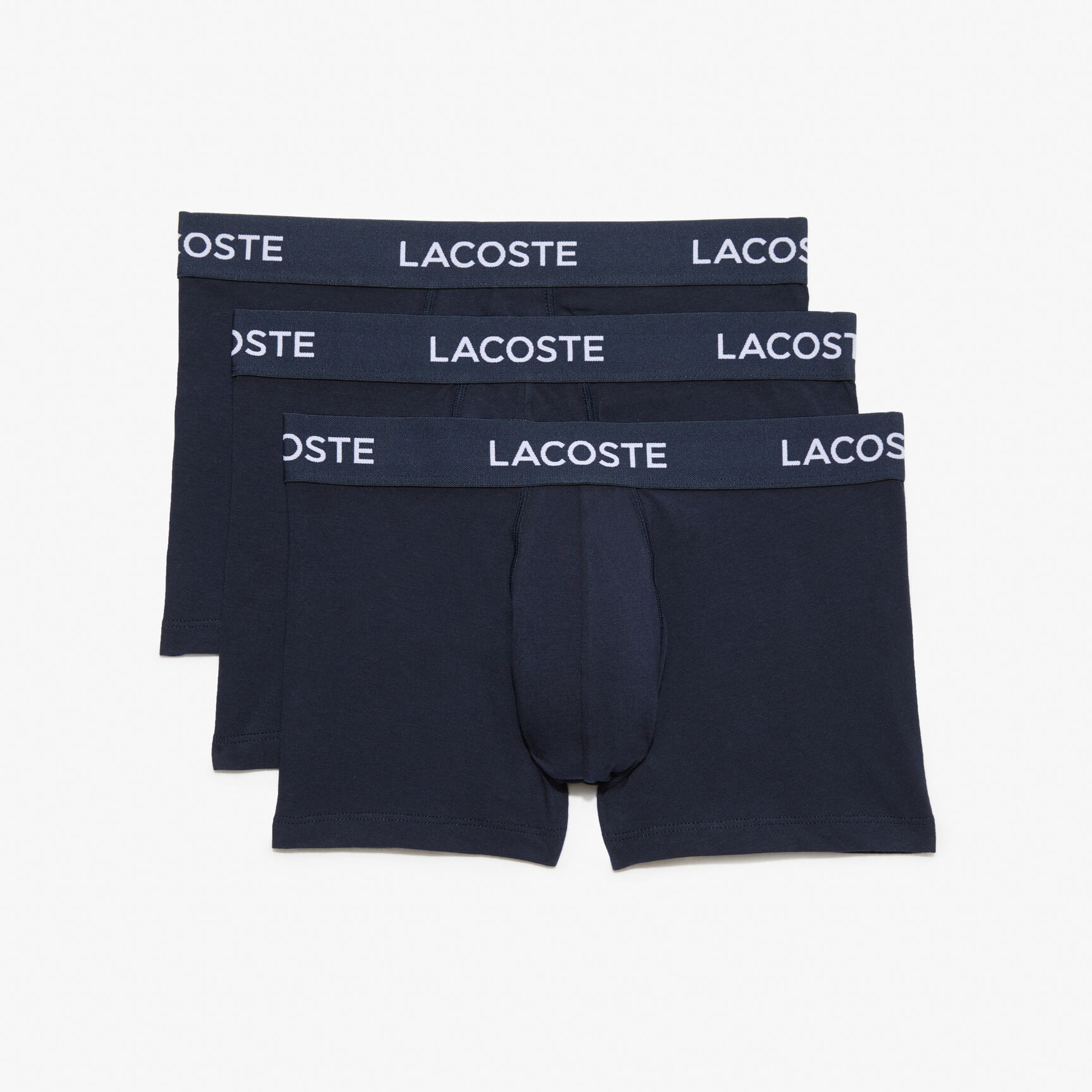 Men's 3-Pack Lacoste Logo Waist Trunks Men's 3-Pack Lacoste Logo Waist Trunks