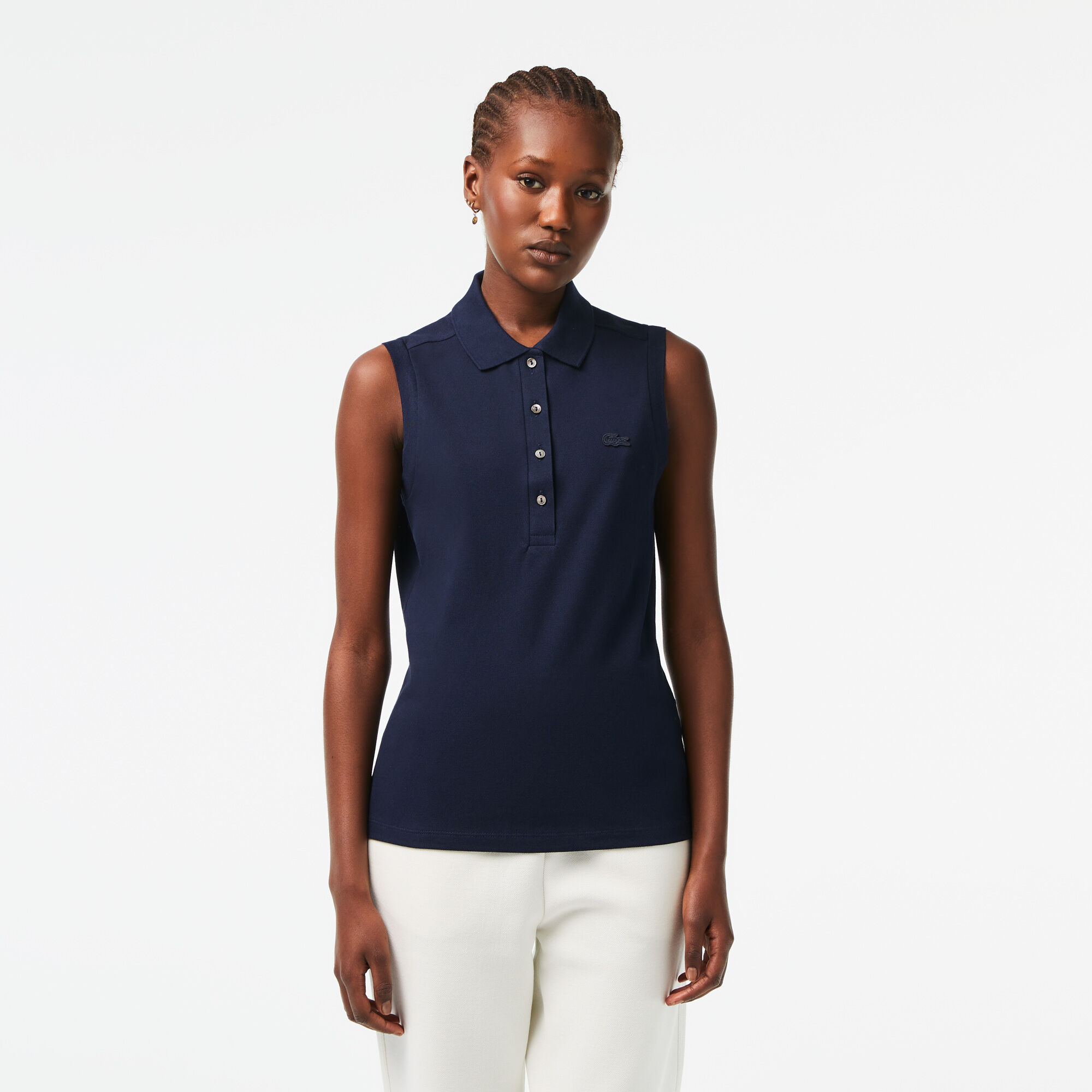 Women's cotton pique polo shirts hot sale