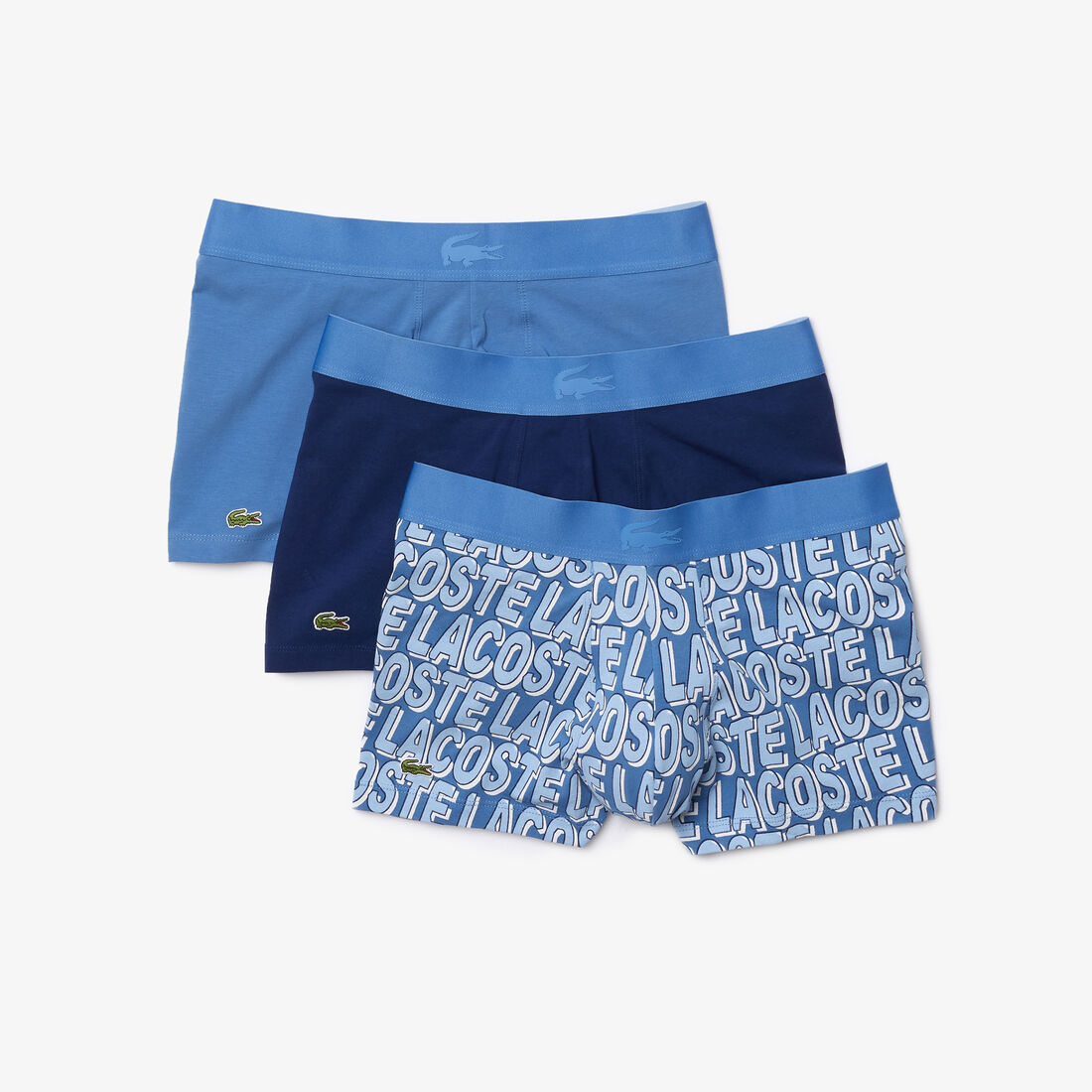 Men’s Crocodile Tone on Tone Stretch Cotton Trunk 3-Pack Men’s Crocodile Tone on Tone Stretch Cotton Trunk 3-Pack