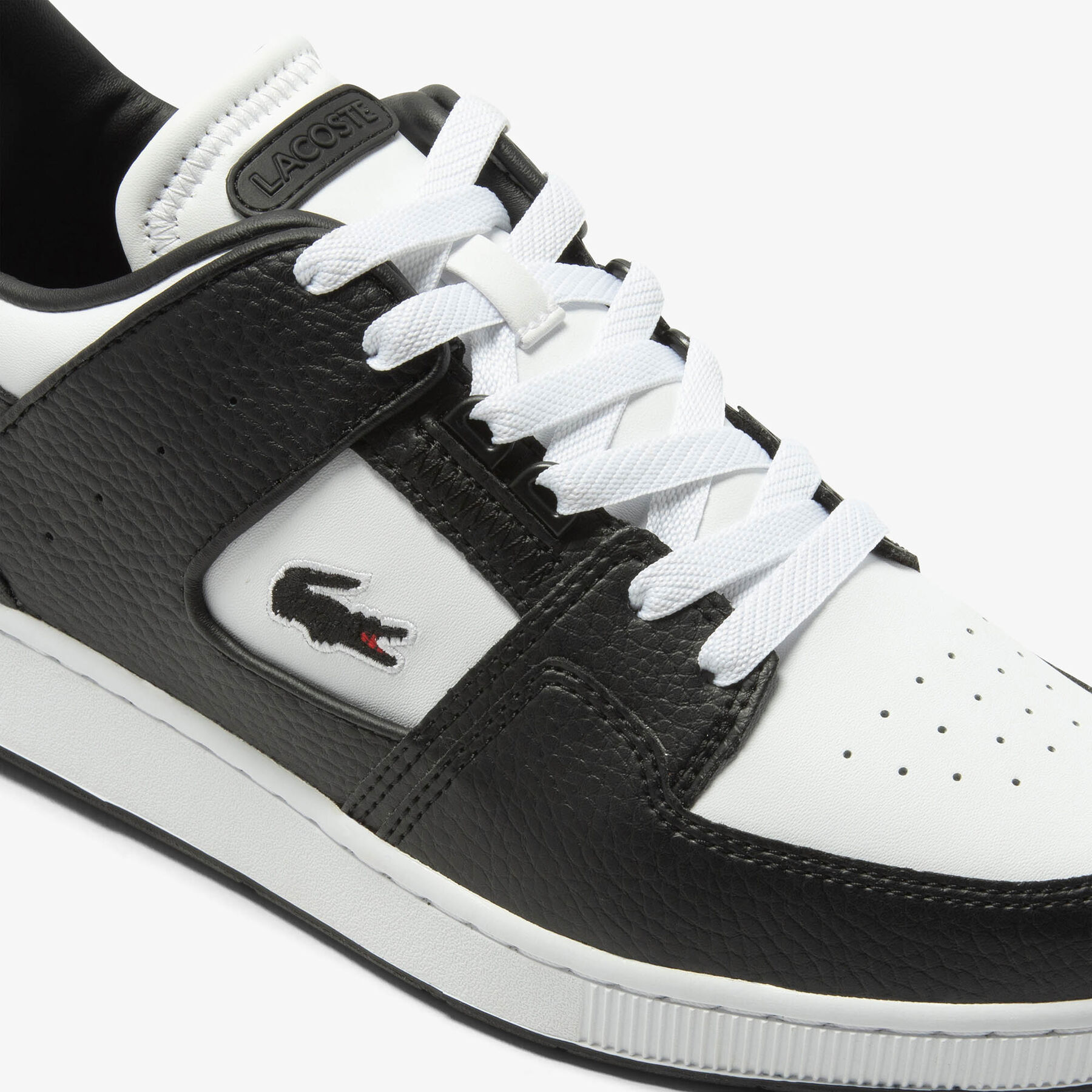 Men's Court Cage Leather Colour Contrast Trainers lacoste men s court cage leather colour contrast trainers