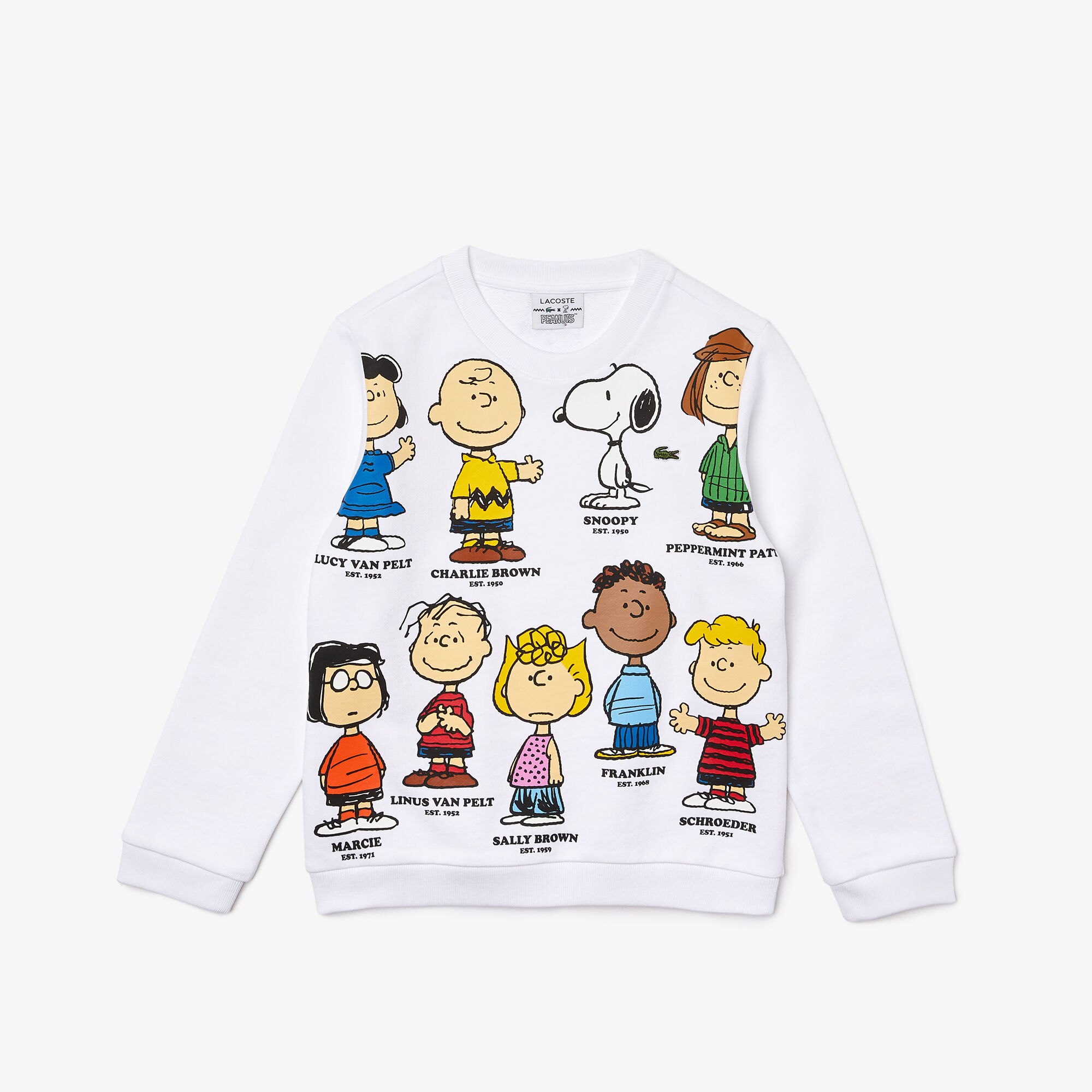 Buy Boys Lacoste x Peanuts Print Organic Cotton Sweatshirt Lacoste QA