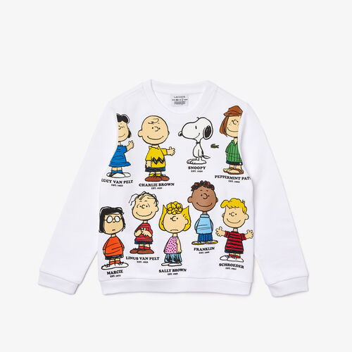 Boys’ Lacoste X Peanuts Print Organic Cotton Sweatshirt