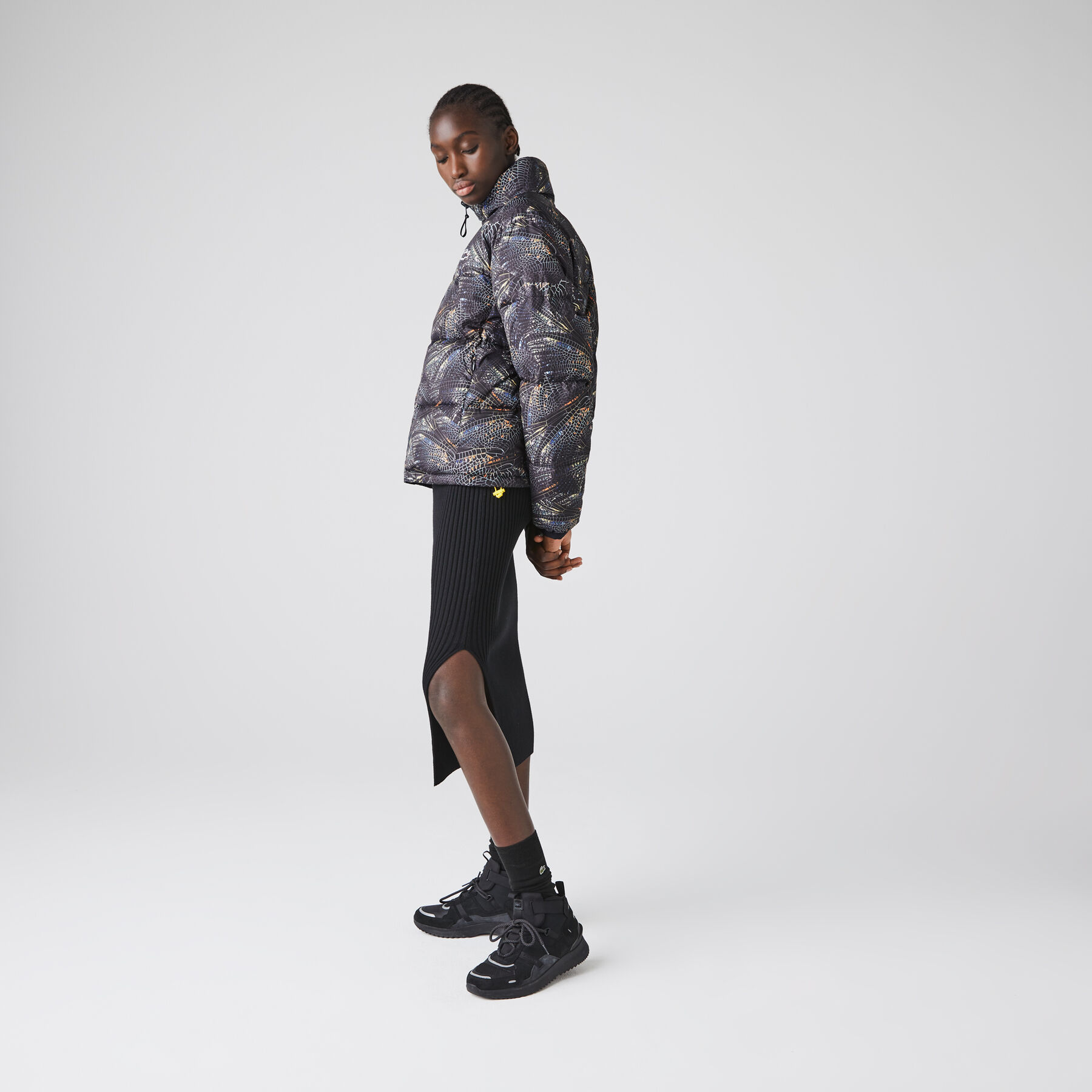 women s lacoste x national geographic print quilted jacket