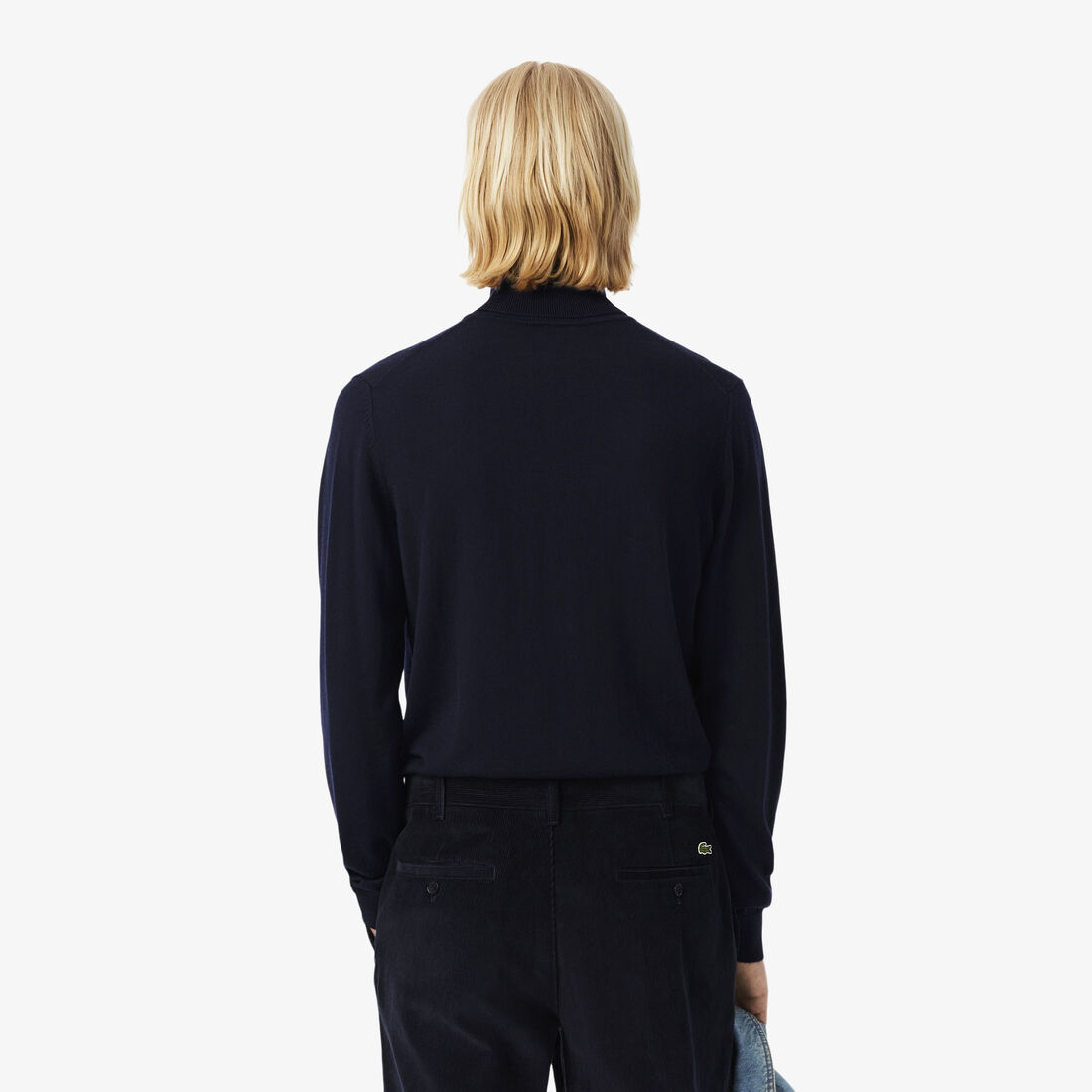 سويت شيرت من مزيج قطني برقبة عالية وسحَّاب للرجال سويت شيرت من مزيج قطني برقبة عالية وسحَّاب للرجال