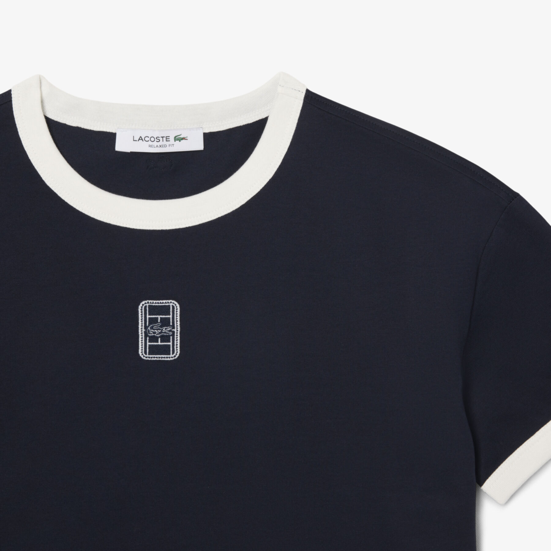 Embroidered Badge Jersey T-shirt lacoste embroidered badge jersey t shirt